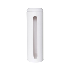 white toilet roll holder