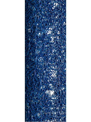 Table runner spun blue