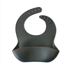 Silicone bib charcoal